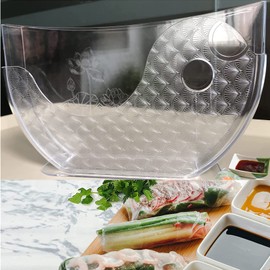 Cuencos de papel, soporte de arroz, envoltorios de papel de arroz para rollos de primavera, envoltorios de papel de arroz, tazón de agua, rollo de resorte, tazón de agua, uso para envolver rollos de huevo, contenedor de arroz, envoltura de Wonton para ro