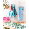 Catherine Lansfield Flamingo Cotton 76x160cm Beach Towel Blue