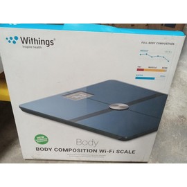 Withings Body Wi-Fi Smart Scale - Black - Digital Scale BMI,Water & Fat Tracker
