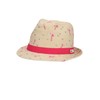 Sterntaler Girls' Children's Straw Hat Flamingo Hat, sand