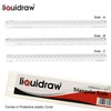 Liquidraw Imperial Triangular Scale Ruler 12", Architectural