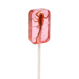 Strawberry Scorpion Sucker - Strawberry Flavored Sucker With Real Scorpion