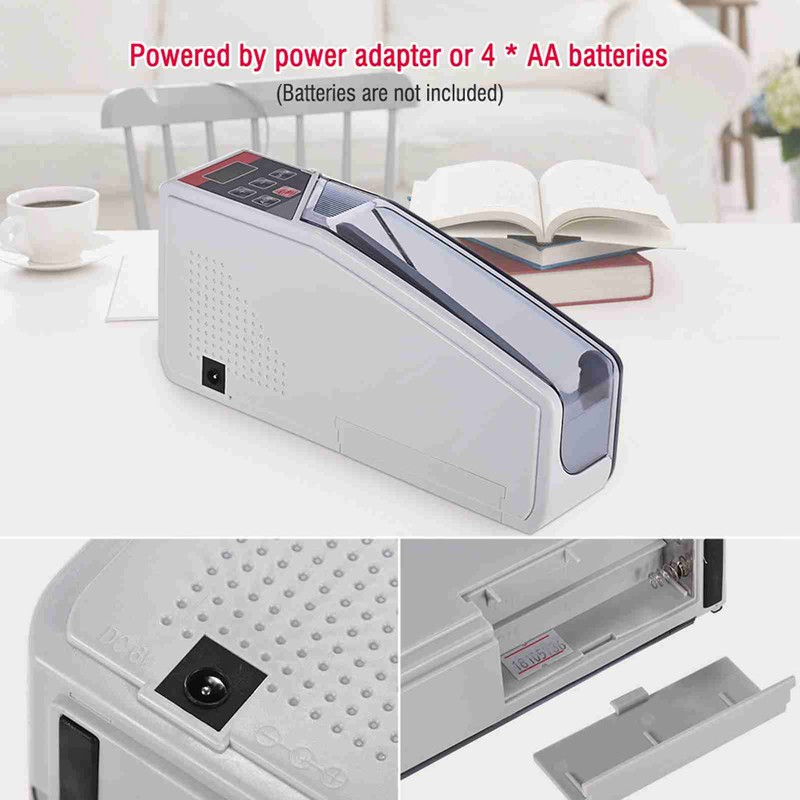 Portable Mini Handy Money Counter Worldwide Bill Cash Banknote Note