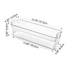 Vtopmart Breastmilk Storage Container 4PCS Set, Clear Freezer and Fridge