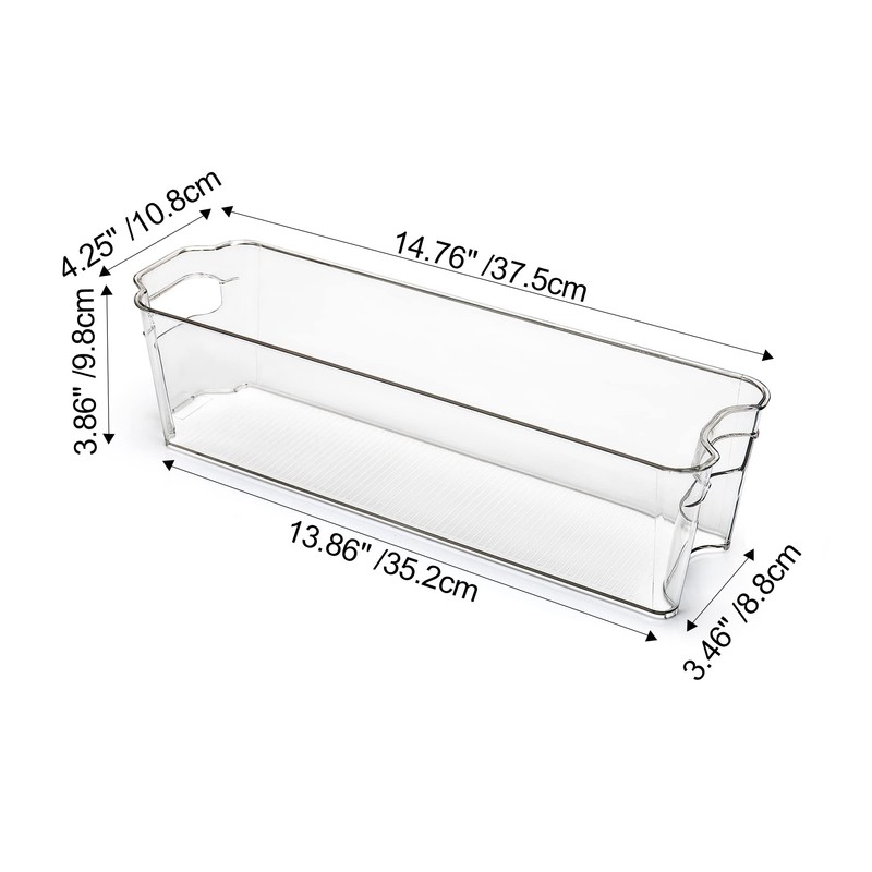 Vtopmart Breastmilk Storage Container 4PCS Set, Clear Freezer and Fridge