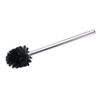 WENKO Shiny Toilet Brush with Handle, Silver, 8 cm