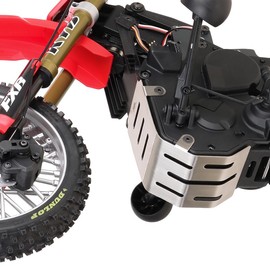 KYX Racing Stainless Steel Skid Plate Guard Upgrades Parts Accessories for 1/4 RC Motorcycle Losi Promoto-MX