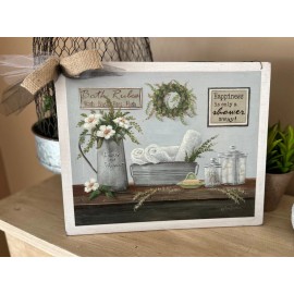 Scentsational Craft Company Bath rules wash brush outhouse country bathroom farmhouse home decor wood sign