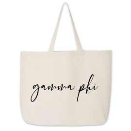Gamma Phi Beta Tote Bag - Tote Bags for Sorority - Large Canvas Tote Bag - Sorority Gifts