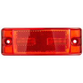RoadPro RP-1284R Red 6" x 2" LED Light with Replaceable Lens