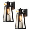 Seovix Motion Sensor Outdoor Lights 2 Pack, Dusk to Dawn