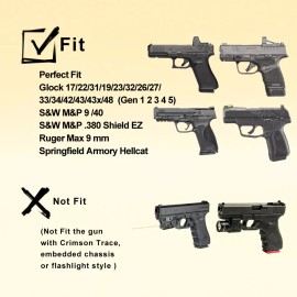 TEGE Holster For Glock 19 19X 17 42 43 43x 44 45 48 22 23 26 27 32 33 Gen 1 2 3 4 5