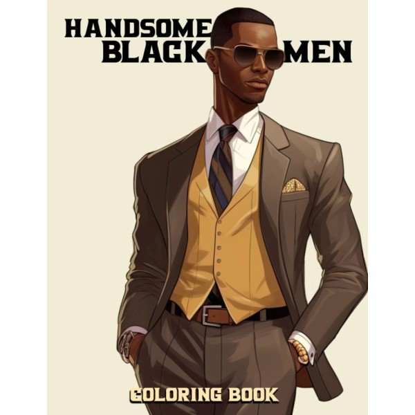 Handsome Black Men Coloring Book