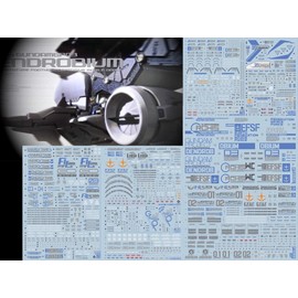 ShopHK Fluorescent Waterslide Decals for Gundam Gunpla Models, Add More Detail to Your Models, HG, RG, MG, PG, RE, HiRM (for HGUC 1/144 RX-78GP03 Gundam GP03 Dendrobium)