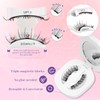 Crislashes Magnetic Eyelashes, Magnetic Lashes with Applicator, Reusable Wispy 3D