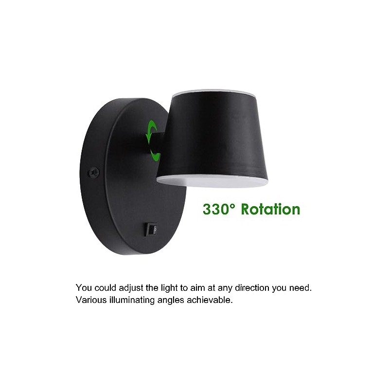 RV LED Bedside Reading Light with Switch - 2 Pack,