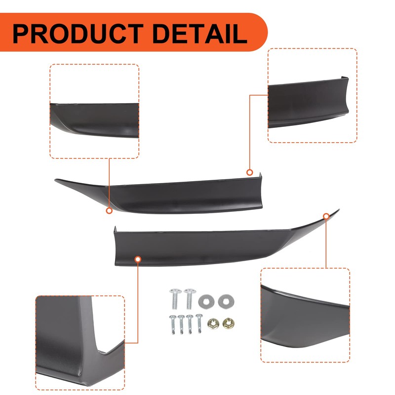 ECOTRIC Rear Side Corner Spats Compatible with 2013-2015 Honda Accord