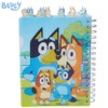 Bluey Tab Journal Notebook, Spiral Bound, 144 Lined Pages, 8