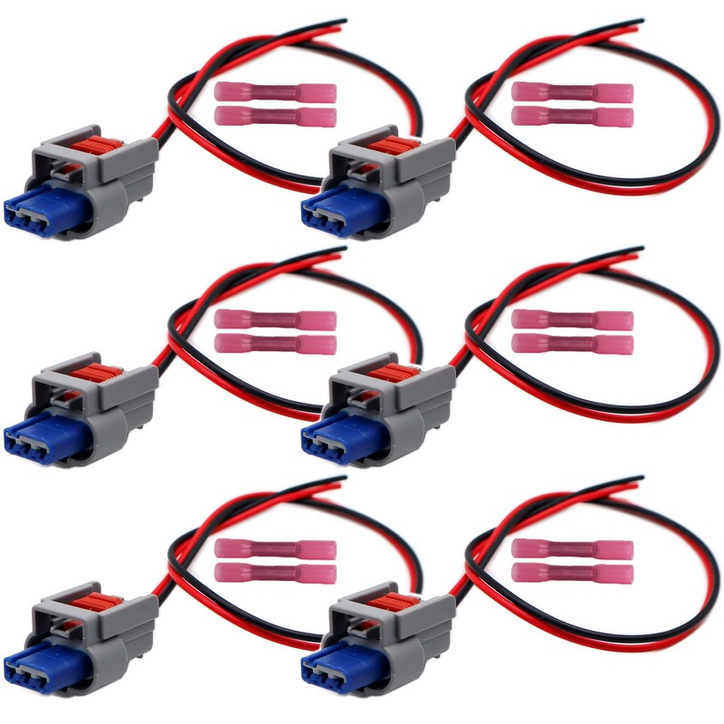 6PCS Ignition Coil Connector Pigtail Plug Compatible with Dodge Jeep