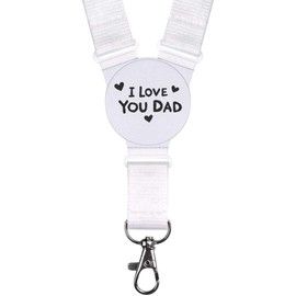 'I Love You Dad with Hearts' Neck Strap/Lanyard (LY00035293)