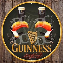 Decorative Concepts Guinness Beer Vintage Toucan Large 24" Metal Wall Sign