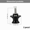 Leiwee Cavalletto Moto Posteriore, Nottolini Cavalletto Moto in Alluminio CNC