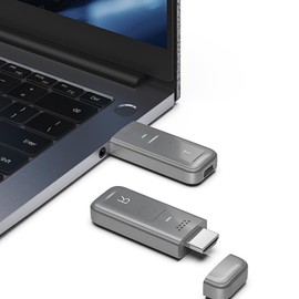 Wireless HDMI Transmitter and Receiver 4K, 2.4G/5G Plug & Play Portable Wireless HDMI Extender Kit for Streaming Video and Audio to Monitor from Laptop/PC/TV Box/Projector