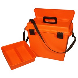 MTM SPUD7-35 Sportsmen's Plus Utility Dry Box, O-Ring Sealed, Nylon Shoulder Strap Included, USA Made, Orange