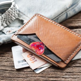 Pocket Hugs Heart, Thinking of You Gifts, Keepsake Gifts for Women Friends, Go to University School Gifts, Positive Good Luck Gifts for Birthday Wedding Christmas Mothers Day Valentines (Red)