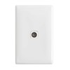 HPM Linea 1 Gang 75 Ohm Coaxial TV Outlet, White