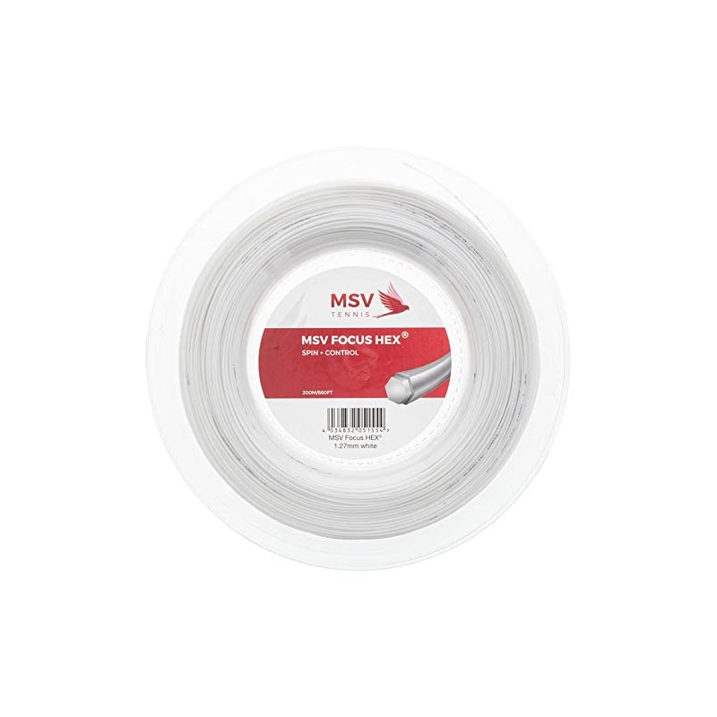 MSV Focus-Hex String Reel - White, 1.27 mm