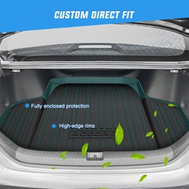 Nilight Cargo Mats for Honda Accord Sedan (Include Hybrid) 2023 2024 2025 All Weather Protection Heavy Duty Cargo Liners