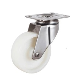 VXB 2" Inch 110 Lbs Light Duty Caster Wheel Swivel Plate Stainless Steel Nylon