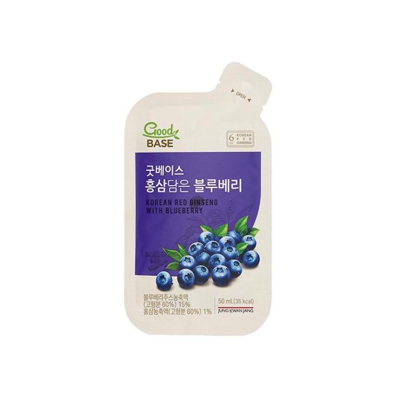 Goodbase [Jeongmol] Good Base Blueberry with Red Ginseng 50ml*30 Packs