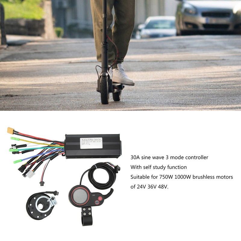 24V 36V 48V 30A Sinewave Brushless Motors Controller Colorful V889
