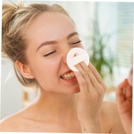 Beavorty 2pcs Loofah Makeup Remover Powder Facial Cleaning Pads for Gentle Daily Cleansing and Exfoliation Sponges for Home and Salon Use Reusable and Moisturizing