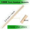 1000 Pack 5.5 Inch Candy Apple Sticks, 6 mm Thick