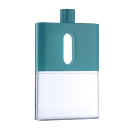 Mini Water Bottle A5 Leak Proof Flat Juice Containers Slim Water Bottle Portable Bottle for Sports Activities Green