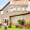 12Ft Window Squeegee with Extension Poles, 2-in-1 Window Cleaning Kit
