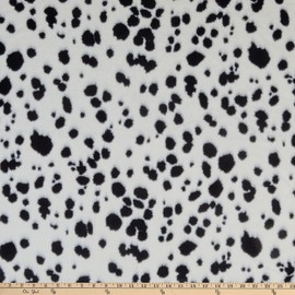 Shannon Minky Luxe Cuddle Dalmatian Snow, Fabric by The Yard