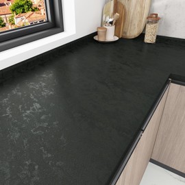 Wallderful Dark Gray Concrete Wallpaper Peel and Stick Countertops Self Adhesive Industrial Cement Contact Paper Vintage Textured Wallpaper Roll for Kitchen Bathroom Accent Walls Home Decor 11.8"x118"