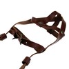 Brown Water Bottle Straps for Walking,Adjustable PU Leather Water Bottle