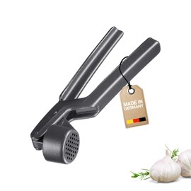 Westmark Novapress Black Edition Garlic Press - Ergonomic Premium Garlic Press & Ginger Press for Garlic & More - Anthracite