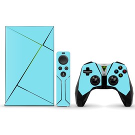 MightySkins Skin Compatible with NVIDIA Shield TV (2017) wrap Cover Sticker Skins Solid Baby Blue