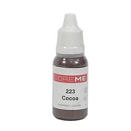 Doreme Permanent Makeup Pigment Cocoa, Professional Medical-Grade Tattoo Ink for Microblading & Permanent Makeup Machines, Long-Lasting Brow & Lip Color