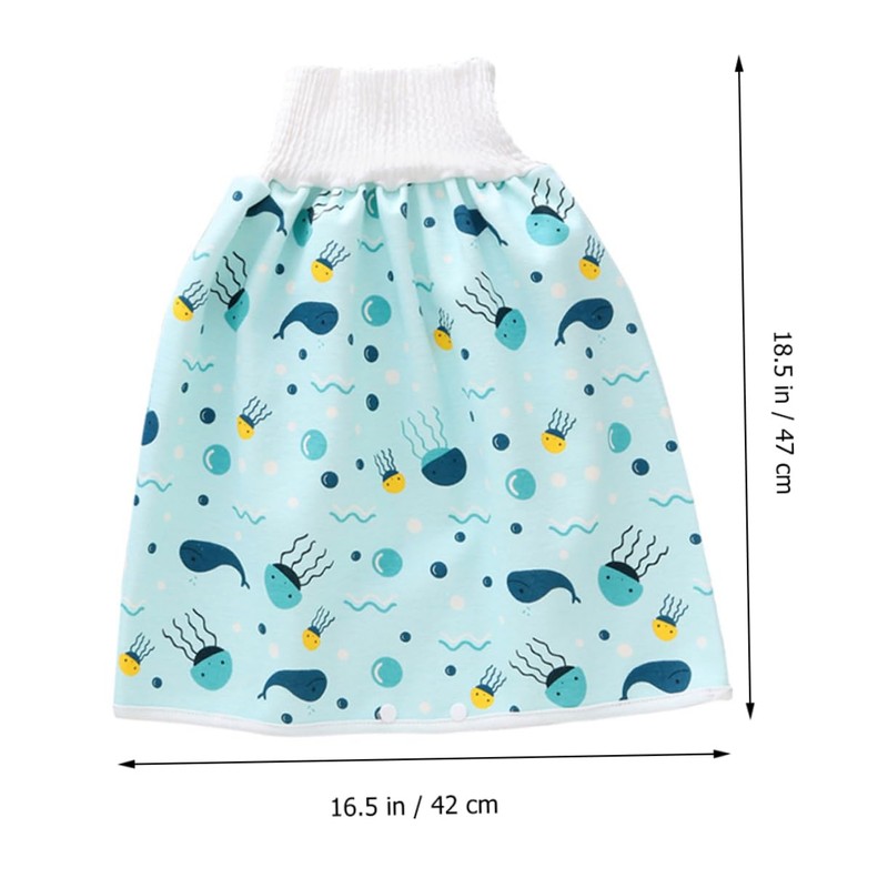 Hohopeti Potty Training Pants Washable Nappy Pants Folding Skirt Comfortable