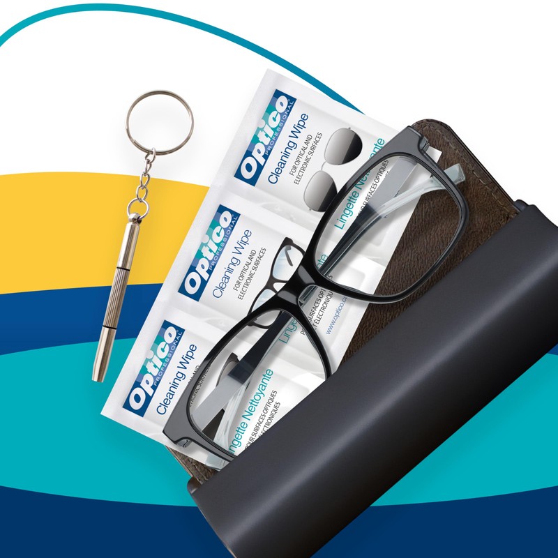 Optico Glasses Repair Kit, Mini Screwdriver Set for Eyeglass and