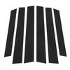 6 Pcs Side Door Window Cover Glossy Black Pillar Post