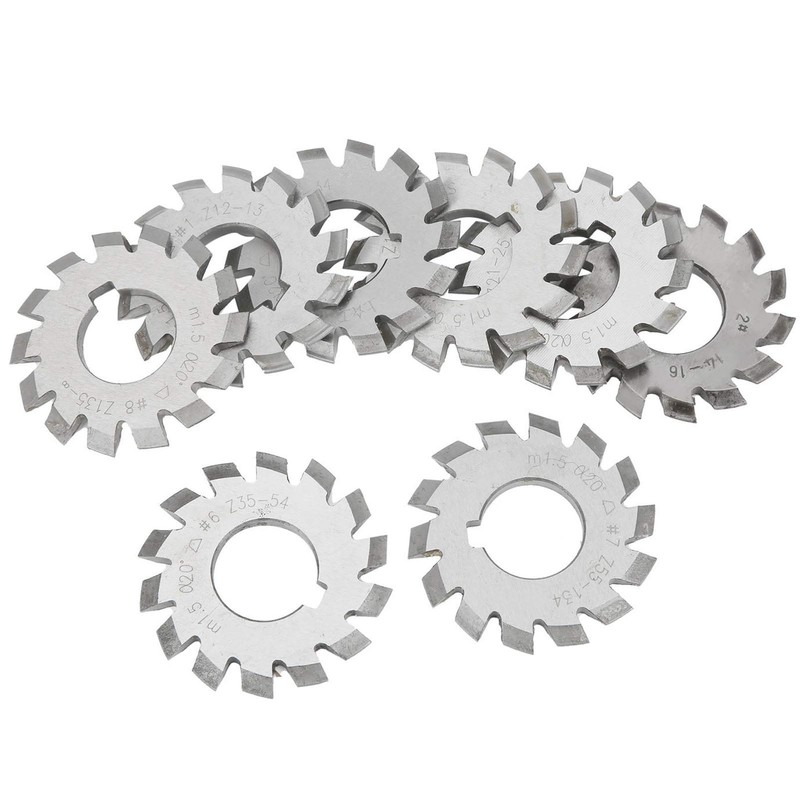 8-Piece Gear Router Bit 20° Gear Router Bit M1.5 High