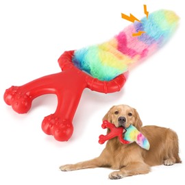 QISHOUTING Dog Toys for Aggressive Chewers,Dog Toys for Large Dogs/Medium Dogs,Dog Toys for Small Dogs,Dog Chew Toy for Aggressive Chewers,Indestructible Dog Toy for Aggressive Chewers,Squeaky Dog Toy